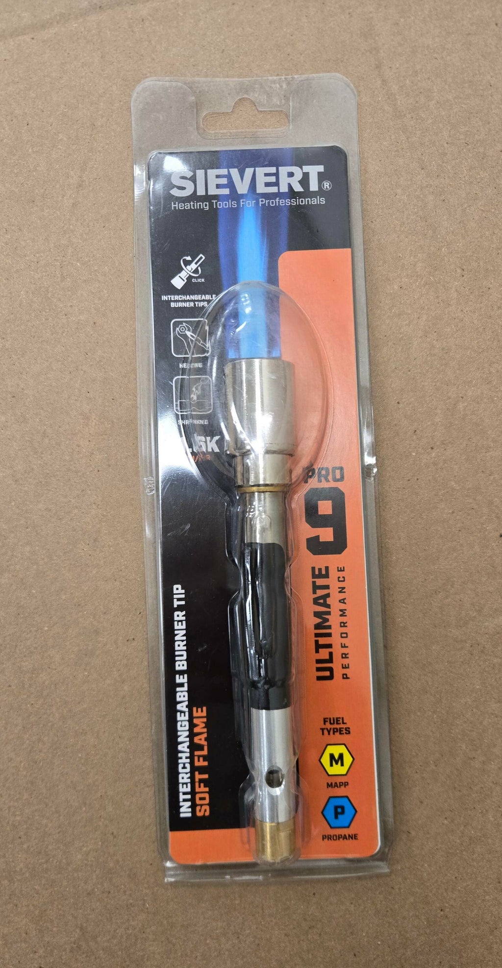 SIEVERT Pro 9 Interchangeable Soft Flame Burner Tip (Fuel Not Included) 891001