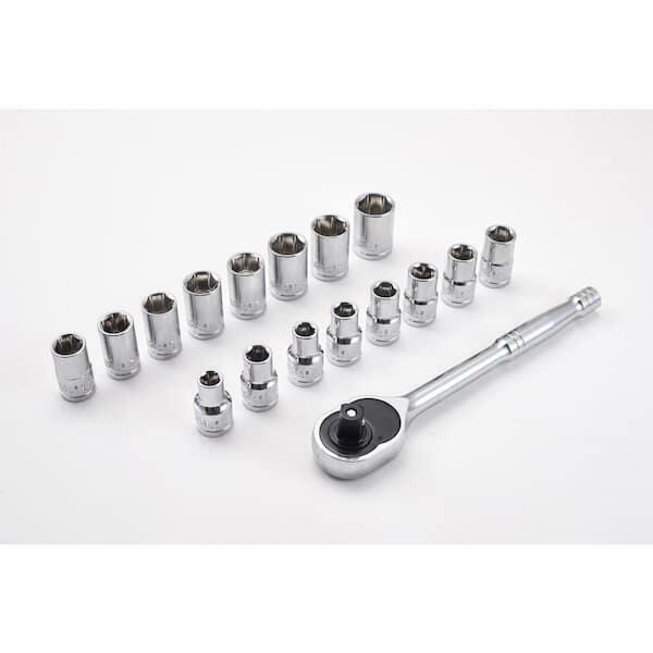 Anvil 17-Piece 1/2 in. Drive Ratchet and Socket Set
