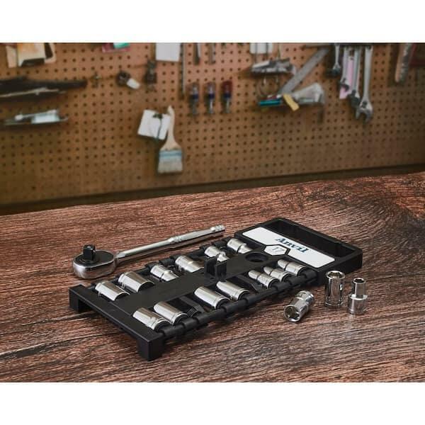 Anvil 17-Piece 1/2 in. Drive Ratchet and Socket Set