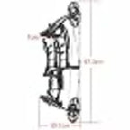 Compound Bow, 40-65lb Adjustable Draw Weight, Short-Axis Design